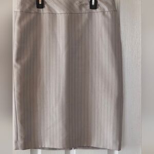 9&co. Gray Pinstripe Skirt